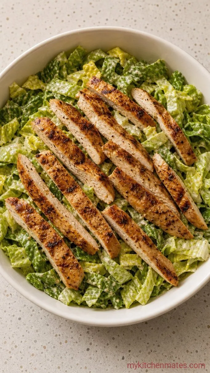 Step 3: Slice the Chicken and Toss the Lettuce