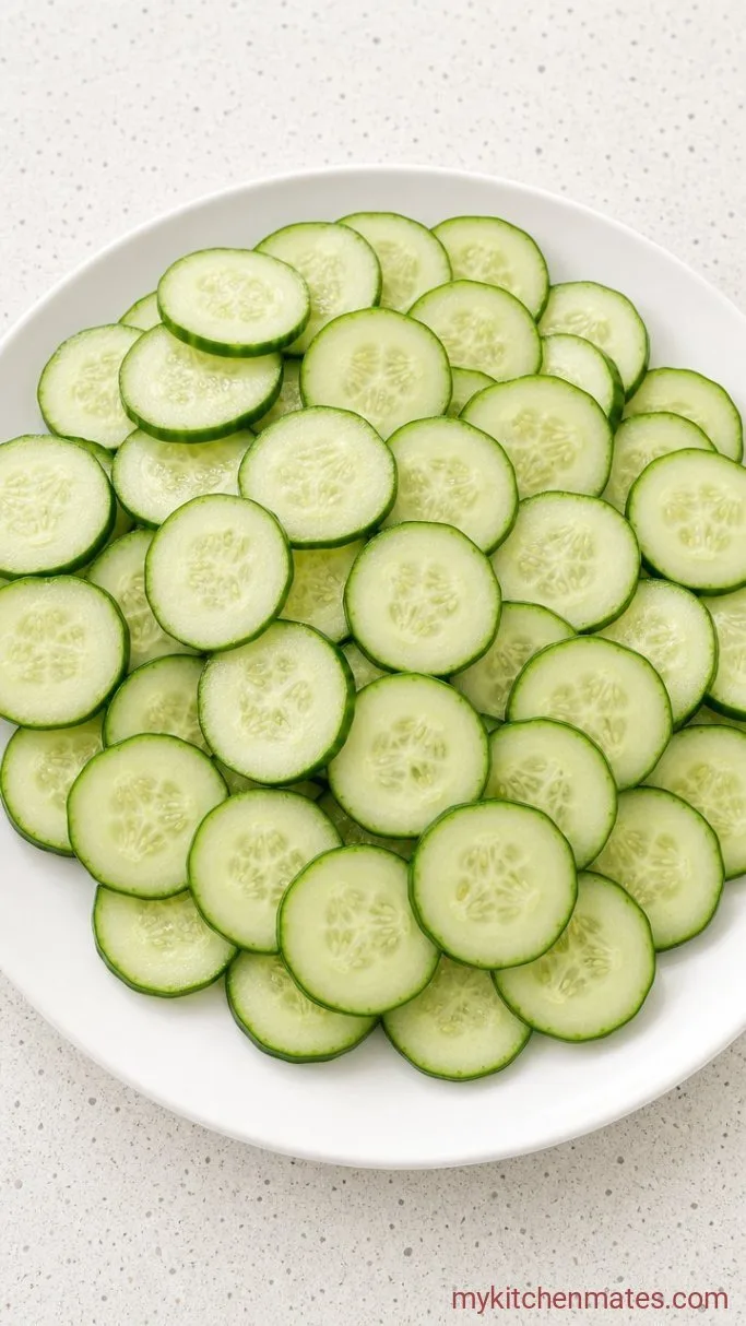 Step 3: Slice the Cucumber