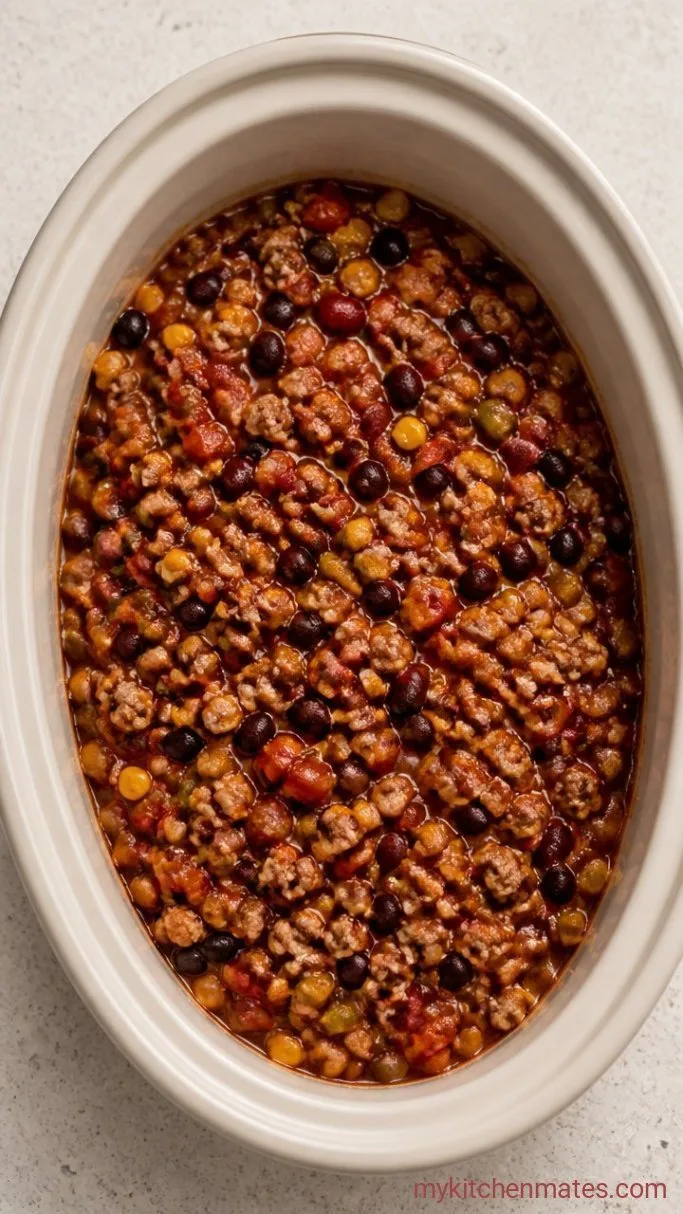 Smoky Slow Cooker Turkey Chili Step 3: Slow Cook the Chili