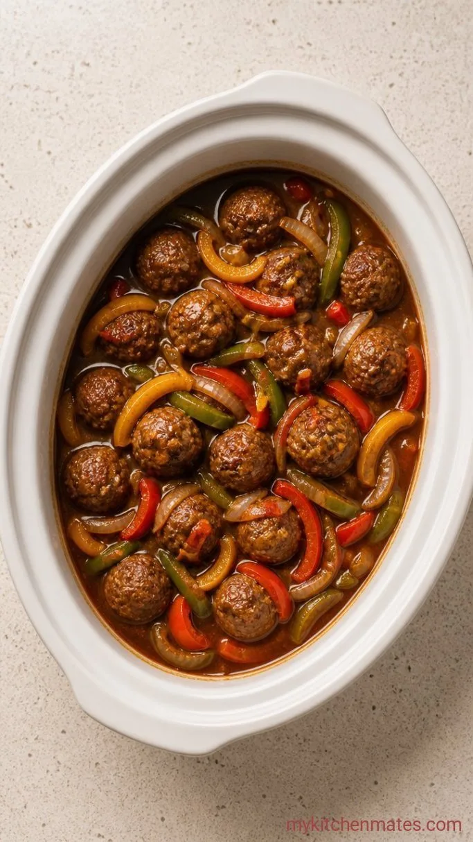 Crockpot Hawaiian Meatballs with Sweet Pineapple Sauce Step 3: Slow Cook the Meatballs