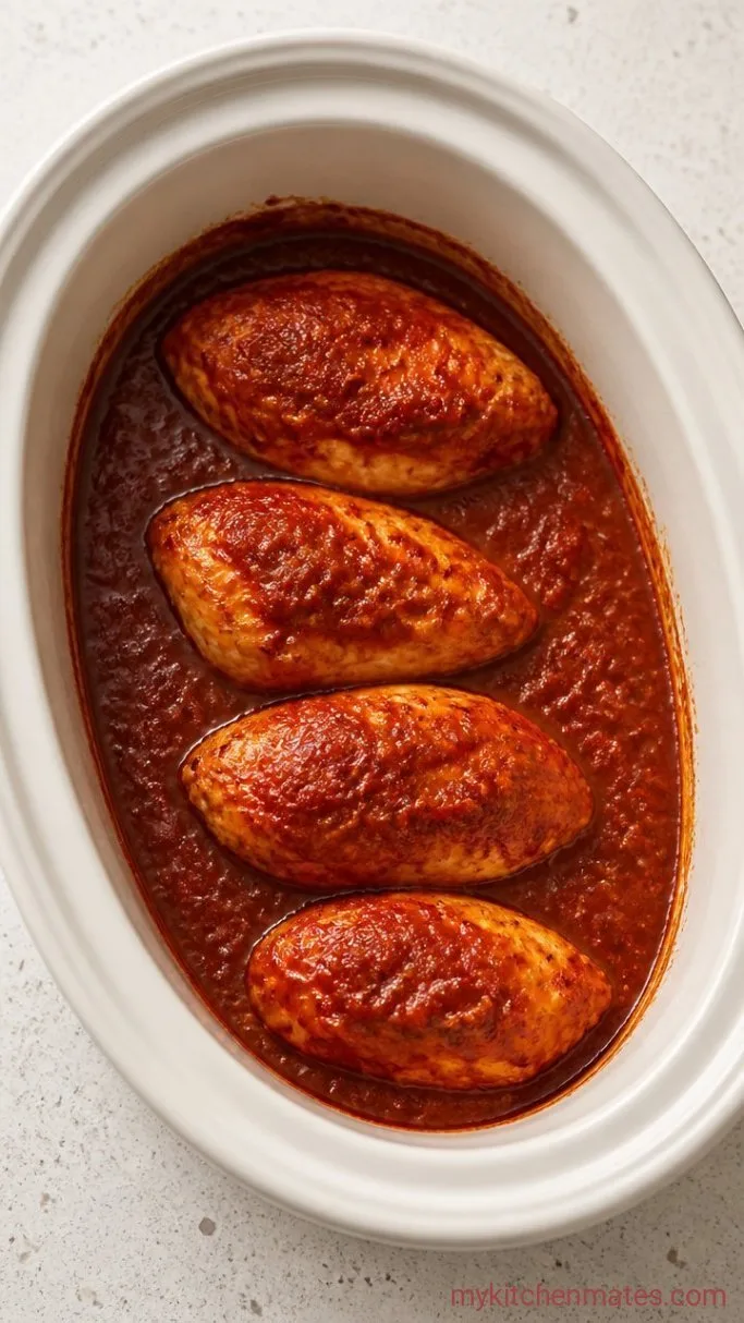 Crockpot Chicken Parmesan That Cooks While You Work Step 3: Slow Cook Until Tender
