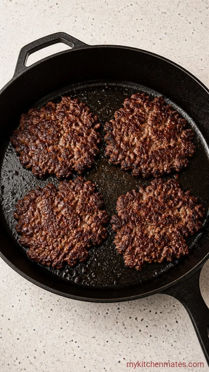 Step 3: Smash and Sear the Patties