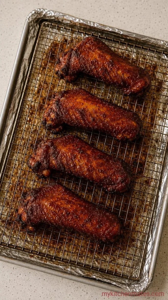 Smoky, Tender Smoked Turkey Wings with a Dry Rub Step 3: Smoke the Wings