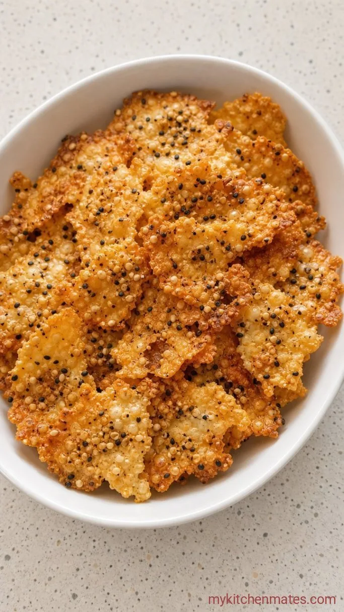 Crispy Air Fryer Cottage Cheese Chips (2 Ingredients!) Step 3: Snap into Chips