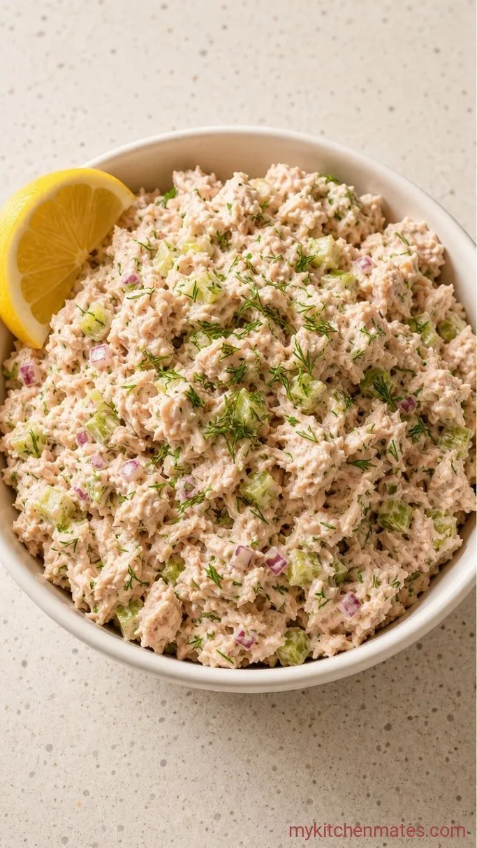 High Protein Tuna Salad (Meal Prep Friendly) Step 3: Spoon and Garnish