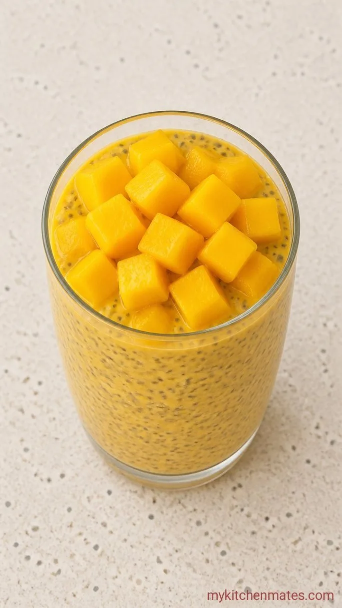 Step 3: Spoon and Top with Fresh Mango