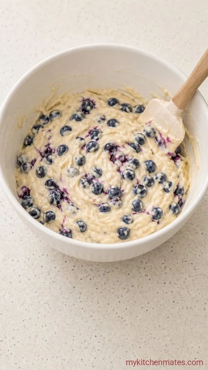 Step 3: Spoon in the Blueberries