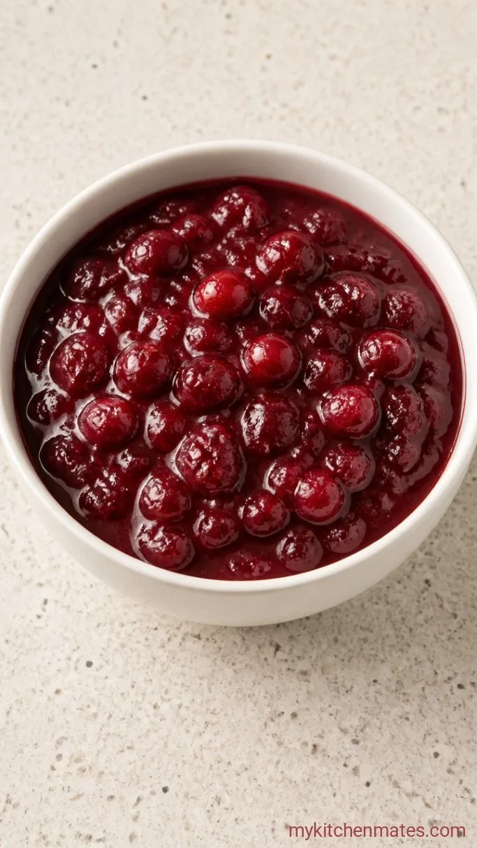 3-Ingredient Cranberry Sauce Step 3: Spoon Into a Bowl and Cool