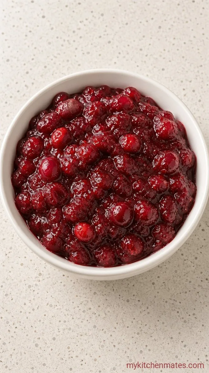 Simple 3-Ingredient Cranberry Sauce Step 3: Spoon Into a Serving Bowl