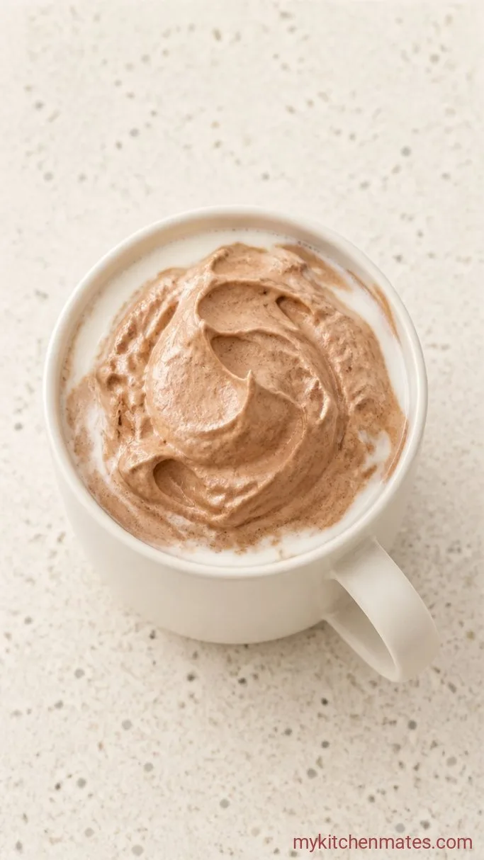 3-Ingredient Fluffy Whipped Hot Chocolate Step 3: Spoon the Fluff and Serve