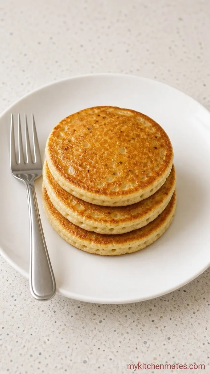 4-Ingredient Fluffy Egg White Pancakes Step 3: Stack and Serve