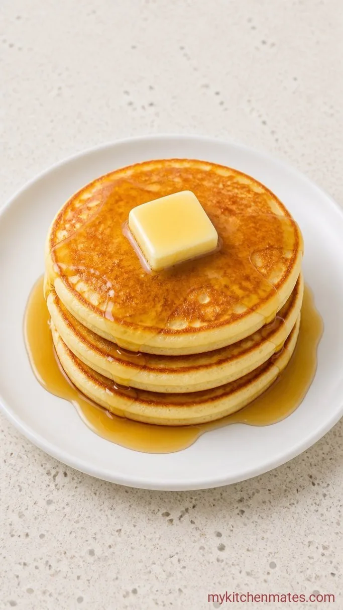 4-Ingredient Fluffy Protein Pancakes Step 3: Stack and Serve