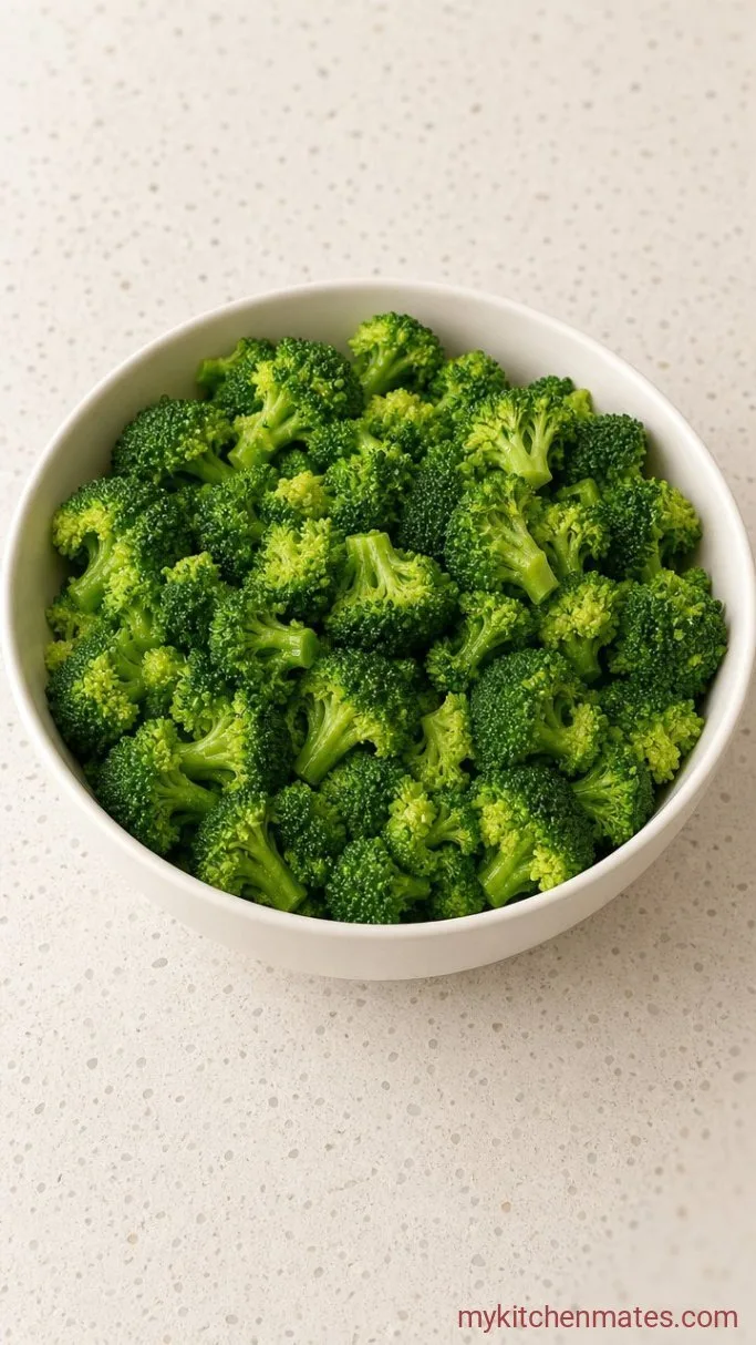Weeknight Chicken Broccoli Rice Casserole Step 3: Steam the Broccoli