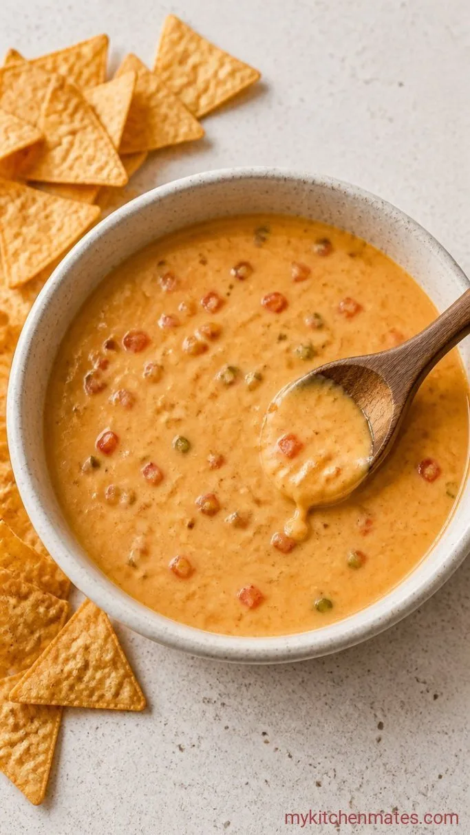 10-Minute Velveeta Queso Dip (Just 2 Ingredients) Step 3: Stir and Serve