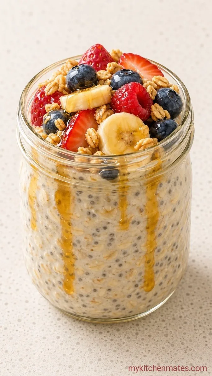 Step 3: Stir and Top the Oats