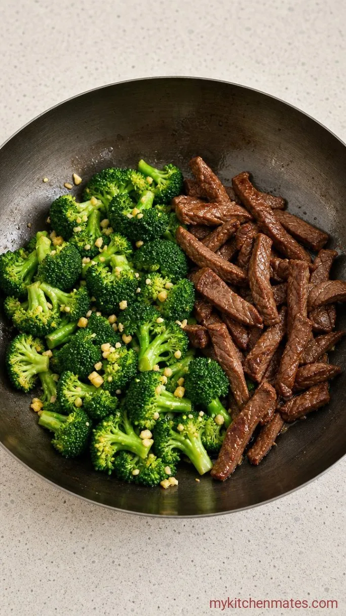 Step 3: Stir-Fry the Broccoli and Aromatics