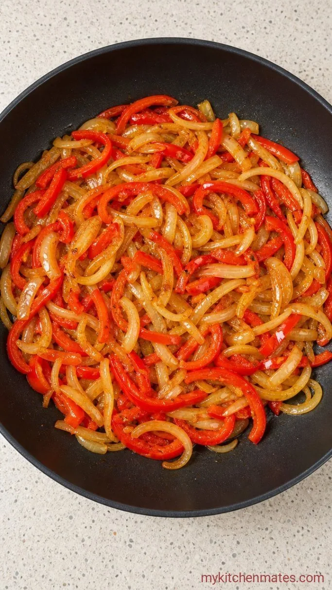 Step 3: Stir-Fry the Onion and Pepper