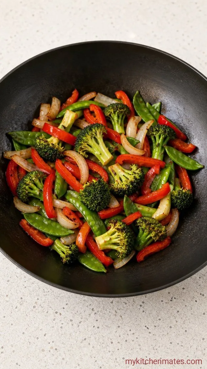 20-Minute Beef Teriyaki Stir Fry Step 3: Stir-Fry the Vegetables