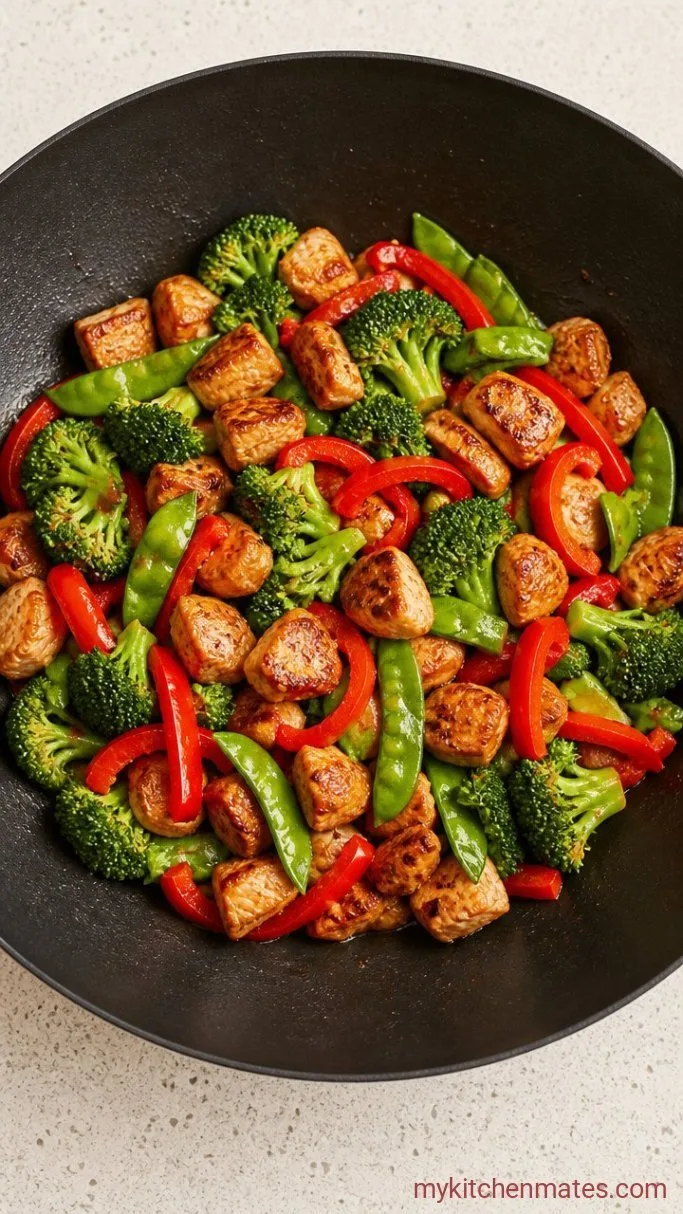 30-Minute Teriyaki Chicken Stir Fry Step 3: Stir-Fry the Vegetables