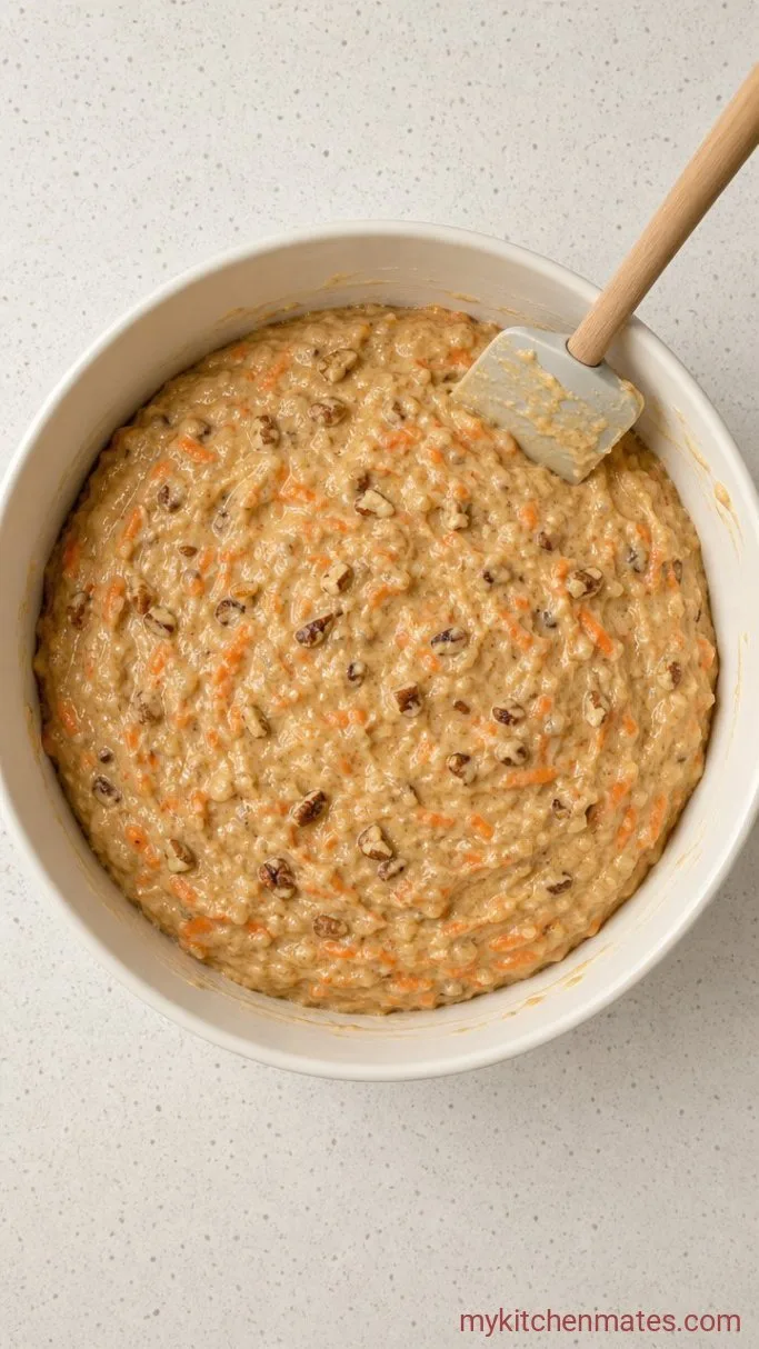 Step 3: Stir in the Carrots and Walnuts
