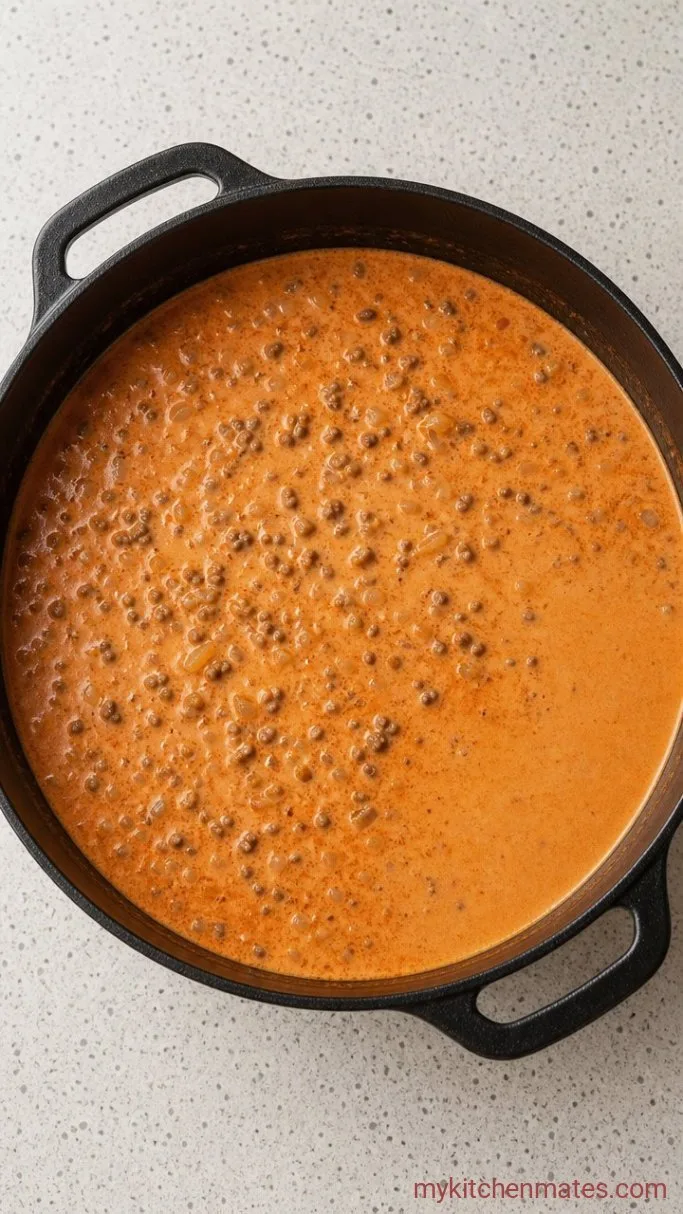 Step 3: Stir in the Cream