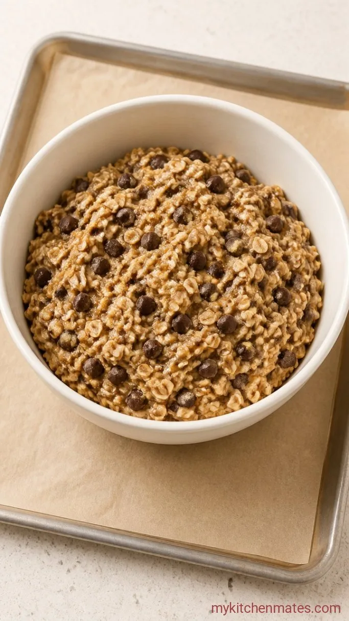 Chewy Chocolate Peanut Butter Oatmeal Cookies Step 3: Stir in the Dry Ingredients, Oats, and Chocolate Chips