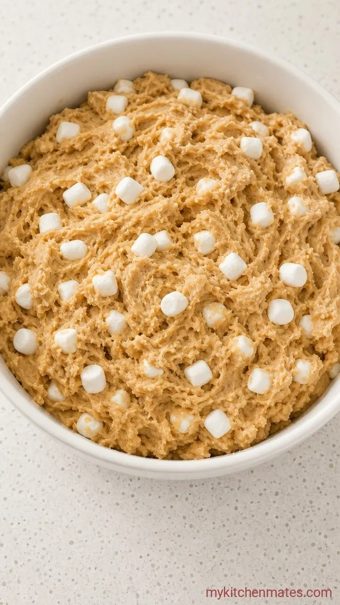 Soft and Gooey Peanut Butter Marshmallow Cookies Step 3: Stir in the Marshmallows