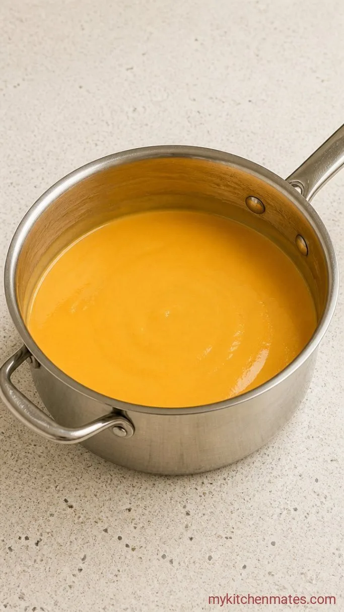 Southern-Style Crawfish Mac and Cheese Step 3: Stir in the Milk and Cheese