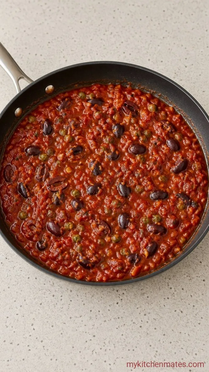 Pantry Puttanesca Sauce (20 Minutes) Step 3: Stir in the Olives and Capers