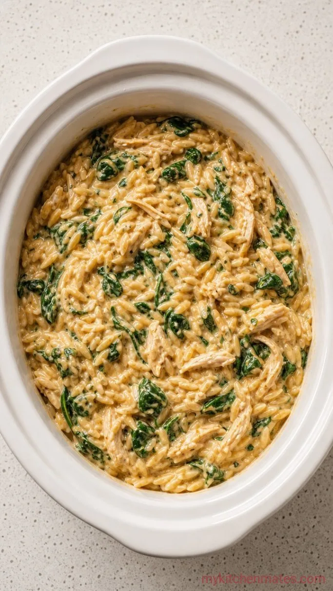 Step 3: Stir in the Orzo and Spinach
