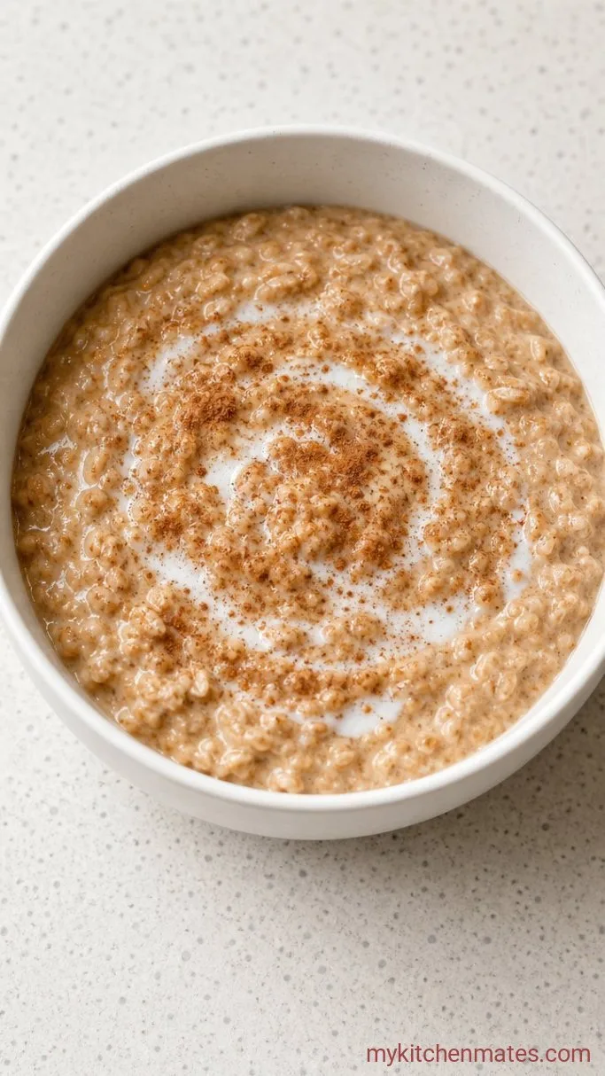 Creamy Overnight Slow Cooker Steel-Cut Oatmeal Step 3: Stir, Loosen, and Serve