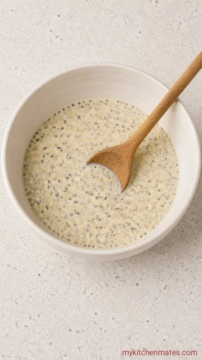 Quick 5-Ingredient Lemon Chia Pudding Step 3: Stir to Break Up Clumps
