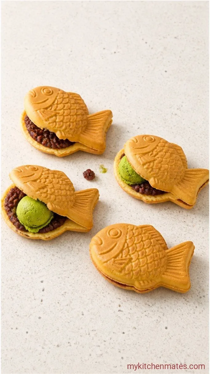 Taiyaki Ice Cream Step 3: Stuff the Taiyaki with Ice Cream
