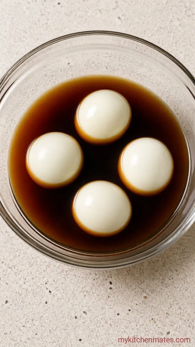 5-Minute Ramen Egg Marinade (Just 4 Ingredients) Step 3: Submerge the Eggs