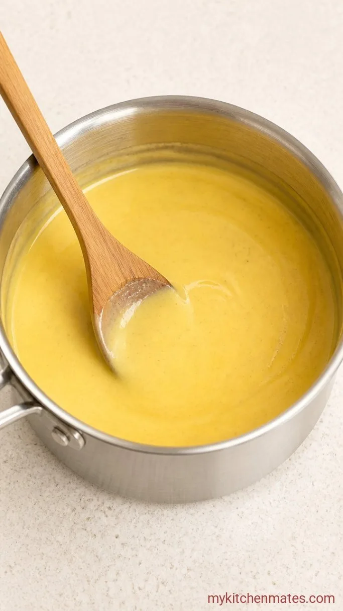 Rich Vanilla Bean Ice Cream (Custard Method) Step 3: Temper and Cook the Custard