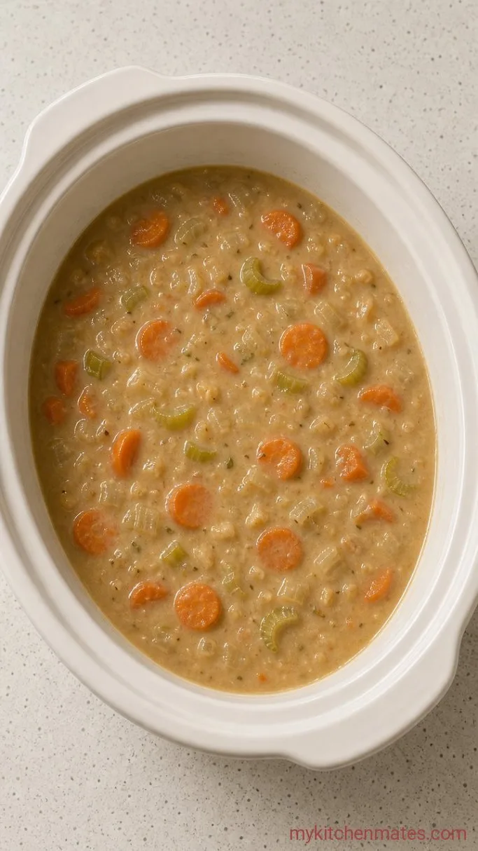 Creamy Crockpot Chicken and Dumplings (No Canned Soup) Step 3: Thicken the Broth