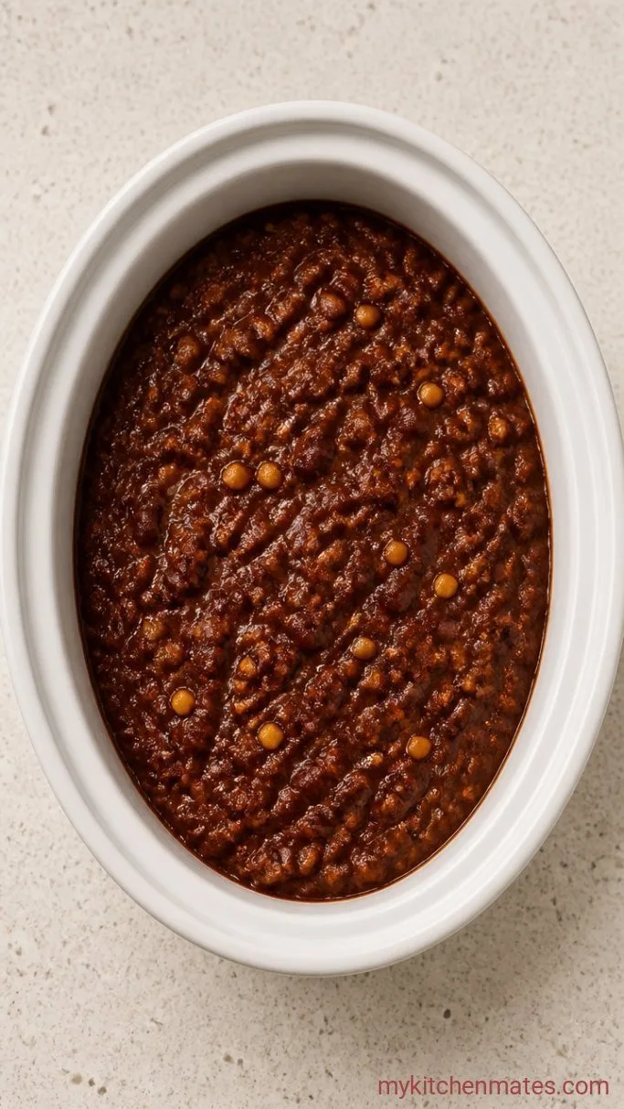Dump-and-Go Vegan Chili in the Crockpot Step 3: Thicken the Chili (If Needed)