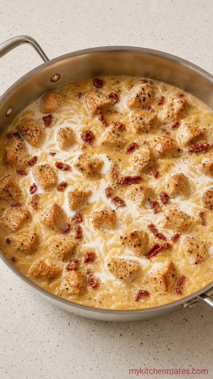 Step 3: Toast the Orzo and Build the Sauce