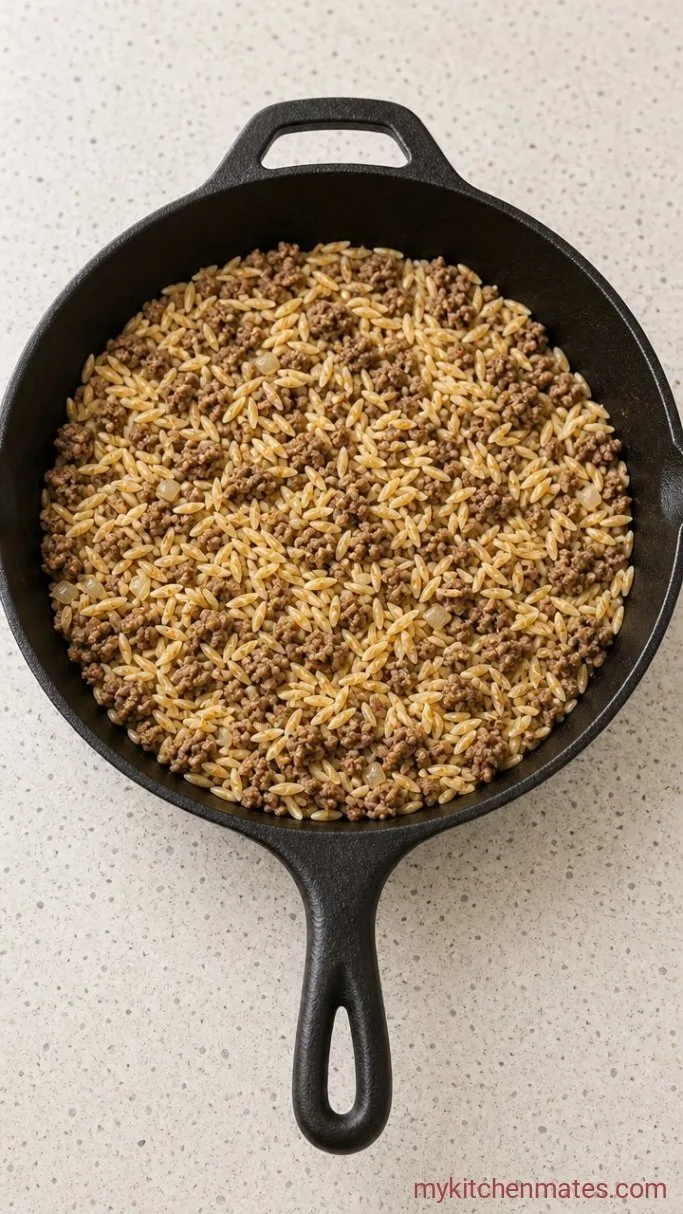 Step 3: Toast the Orzo