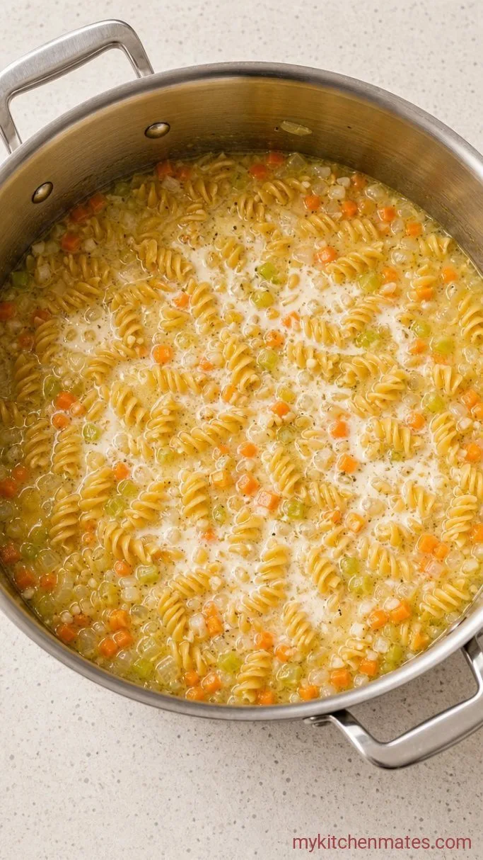 Step 3: Toast the Pasta and Add the Liquids