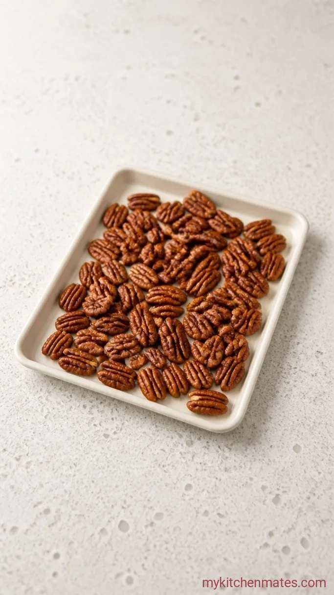 Deep Dish Pecan Pie with a Buttery, Flaky Crust and Gooey Filling Step 3: Toast the Pecans