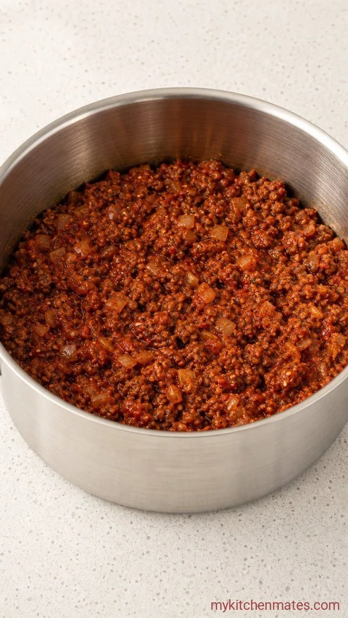 Quick One-Pot Creamy Beef and Garlic Pasta Step 3: Toast the Tomato Paste and Season
