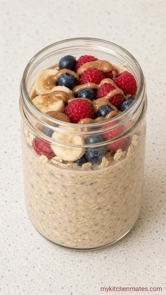 Creamy Vegan Overnight Oats (Just 5 Minutes of Prep) Step 3: Top and Serve