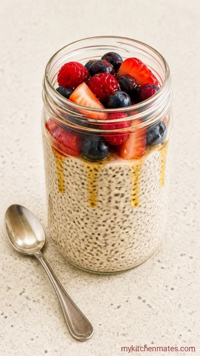 Creamy Vanilla Chia Pudding (4 Ingredients, 5 Minutes Prep) Step 3: Top and Serve