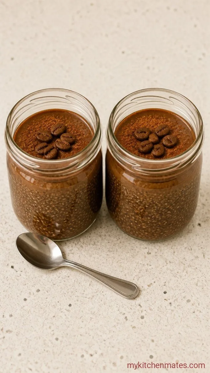 5-Ingredient Coffee Chia Seed Pudding Step 3: Top and Serve