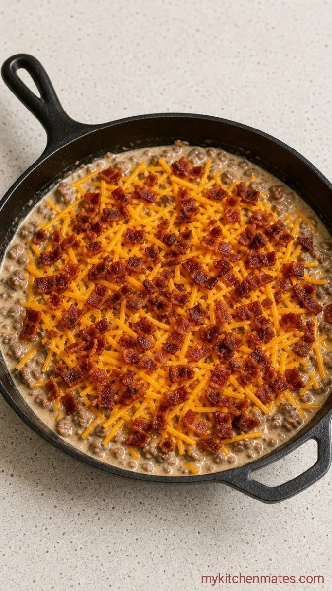 Step 3: Top with Cheese and Bacon
