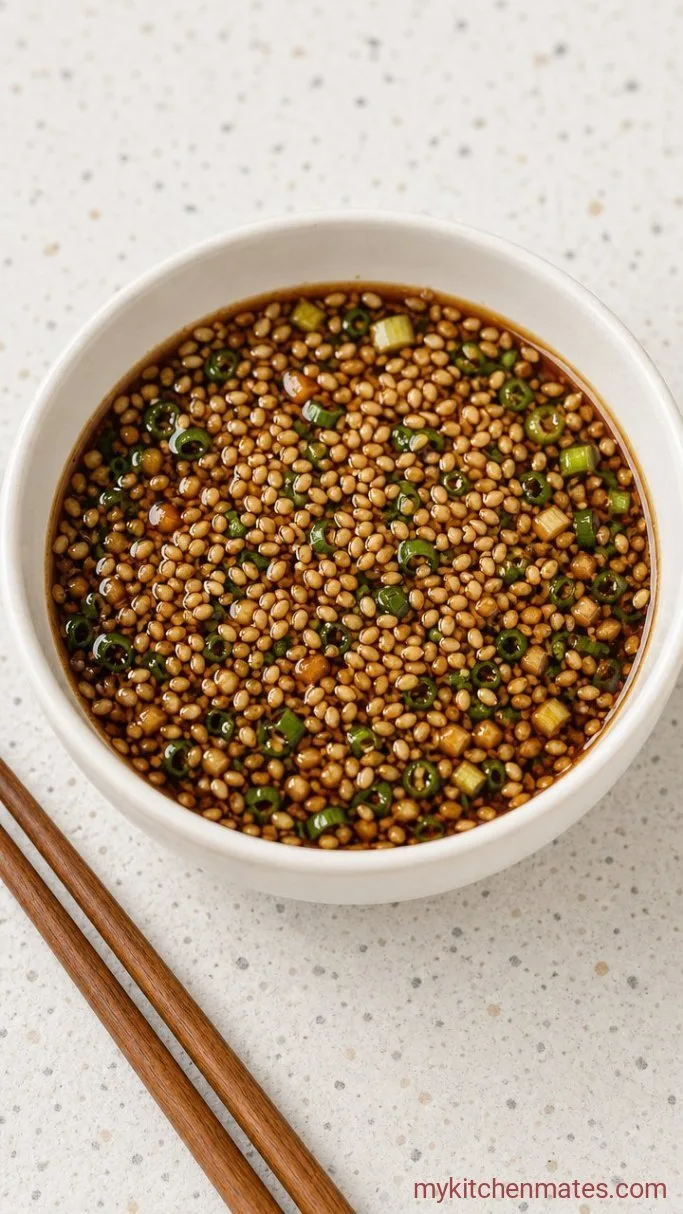 Classic 5-Minute Dumpling Sauce Step 3: Top with Sesame Seeds