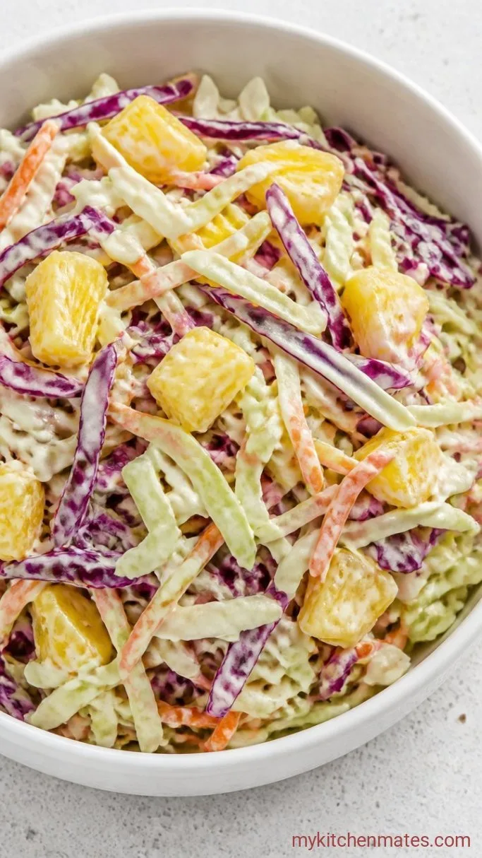 Pineapple Coleslaw (10 Minutes, No Cook) Step 3: Toss and Serve the Slaw