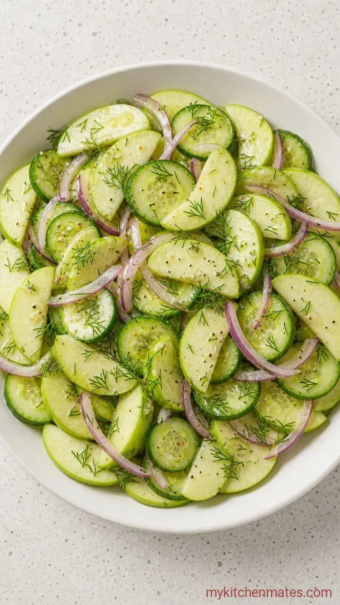 10-Minute Apple Cucumber Salad Step 3: Toss and Serve