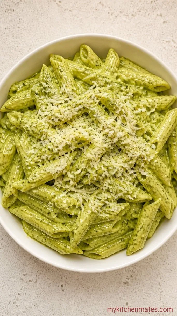 20-Minute Pesto Cream Sauce Pasta Step 3: Toss and Serve